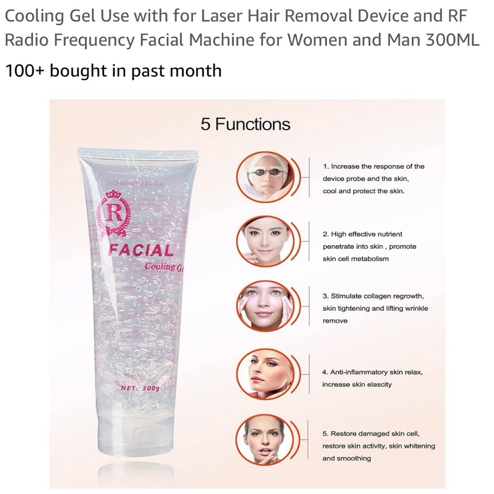 New in Package Cooling Gel for Laser Hair Removal - Picture 4 of 4